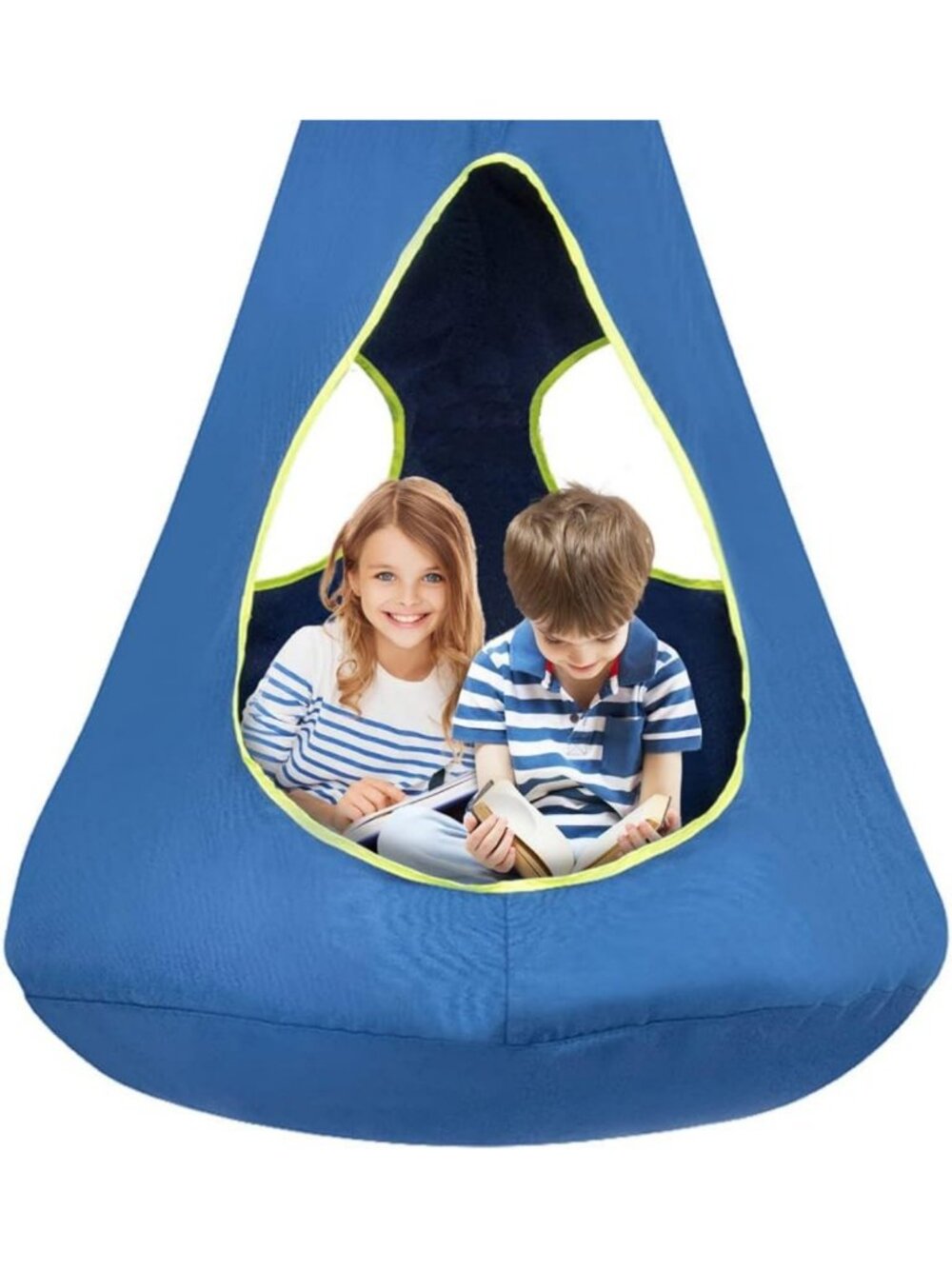 Cozy Kids Nest Swing Chair - Indoor/Outdoor Hammock, Detachable Play Tent, 3-12Y